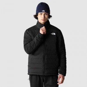 Men's The North Face Belleview Stretch Down Jackets Black | Malaysia-3019874