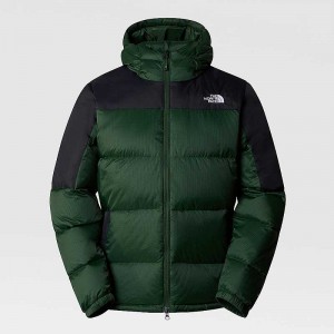 Men's The North Face Diablo Down Jackets Deep Green / Black | Malaysia-0357461