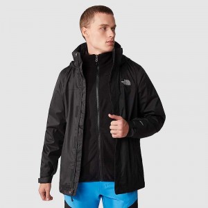 Men's The North Face Evolve II Triclimate® 3 In 1 Jackets Black | Malaysia-0467591