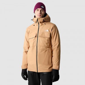 Men's The North Face Fourbarrel Triclimate 3 In 1 Jackets Khaki / Black | Malaysia-5206794