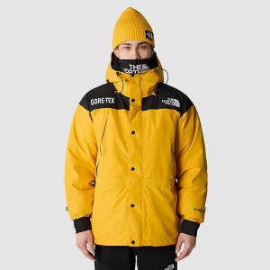 Men's The North Face GORE-TEX® Mountain Guide Down Jackets Gold / Black | Malaysia-3965281