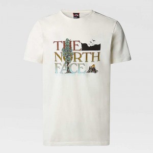 Men's The North Face Graphic T Shirts White | Malaysia-7458063