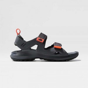 Men's The North Face Hedgehog III Sandals Grey / Orange | Malaysia-4238160