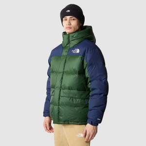 Men's The North Face Himalayan Down Jackets Deep Green / Navy | Malaysia-1425839