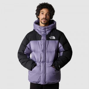 Men's The North Face Himalayan Down Jackets Light Purple / Black | Malaysia-7631980