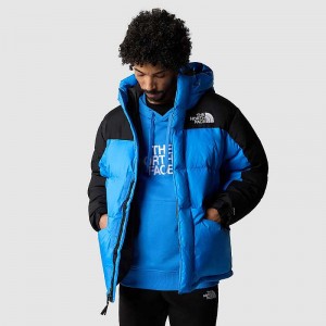 Men's The North Face Himalayan Down Jackets Blue / Black | Malaysia-6285094