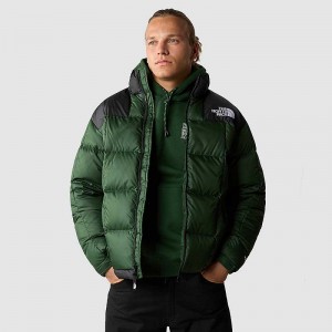 Men's The North Face Lhotse Down Jackets Deep Green / Black | Malaysia-5926730