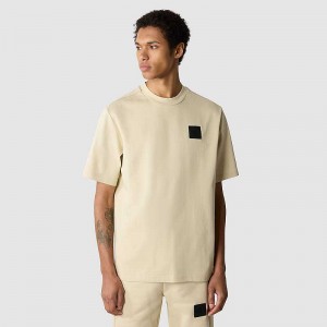 Men's The North Face NSE Patch T Shirts Khaki | Malaysia-9674152