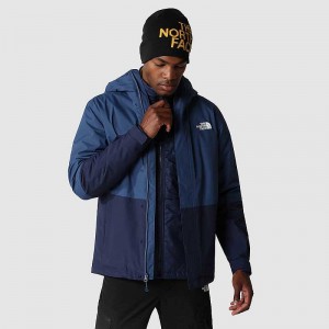 Men's The North Face New DryVent™ Synthetic Triclimate 3 In 1 Jackets Blue / Navy | Malaysia-7509621