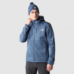 Men's The North Face Quest Hooded Windbreaker Blue Dark | Malaysia-5280641