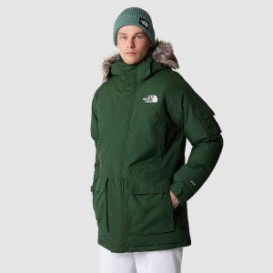 Men's The North Face Recycled Down Jackets Deep Green | Malaysia-2387509