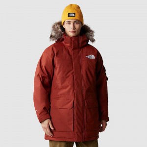 Men's The North Face Recycled Down Jackets Brown | Malaysia-6839410