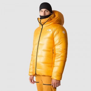 Men's The North Face Summit Pumori Down Jackets Gold | Malaysia-4605192