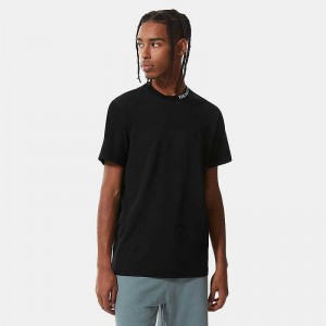 Men's The North Face Zumu T Shirts Black | Malaysia-3512496