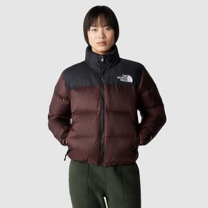 Women's The North Face 1996 Retro Nuptse Down Jackets Black Brown / Black | Malaysia-3760891