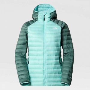 Women's The North Face Bettaforca Down Jackets Turquoise / Dark Olive | Malaysia-5203487