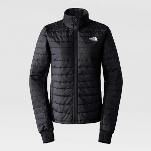 Women's The North Face Canyonlands Down Jackets Black | Malaysia-4130675