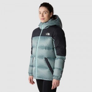 Women's The North Face Diablo Down Jackets Turquoise / Black | Malaysia-6790481