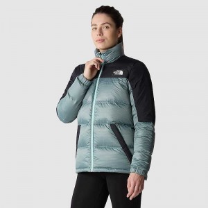 Women's The North Face Diablo Down Jackets Turquoise / Black | Malaysia-5480132