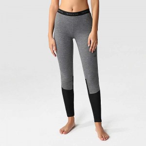 Women's The North Face Easy Leggings Grey / Black | Malaysia-1872950