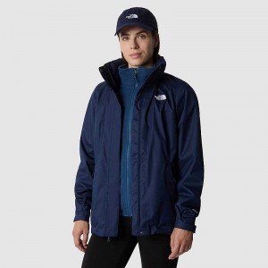 Women's The North Face Evolve II Triclimate® 3 In 1 Jackets Navy / Blue | Malaysia-1675408