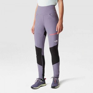 Women's The North Face Felik Alpine Leggings Light Purple / Black | Malaysia-2781945