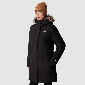 Women's The North Face GORE-TEX® Arctic Down Jackets Black | Malaysia-6890412