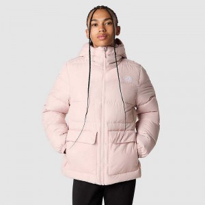 Women's The North Face Gotham Down Jackets Pink | Malaysia-1652978