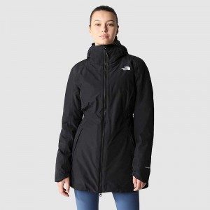 Women's The North Face Hikesteller Parka Black | Malaysia-2479860