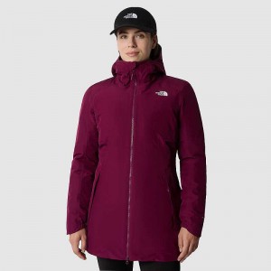 Women's The North Face Hikesteller Parka Fuchsia / Grey | Malaysia-2459310