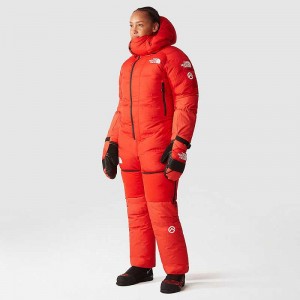 Women's The North Face Himalayan Suit Down Jackets Red | Malaysia-7096358