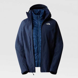 Women's The North Face Inlux Triclimate 3 In 1 Jackets Navy Blue | Malaysia-6381425