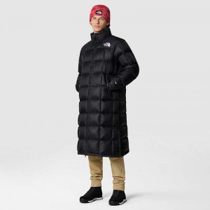 Women's The North Face Lhotse Duster Down Jackets Black | Malaysia-9712486