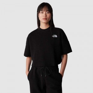 Women's The North Face Mhysa T Shirts Black | Malaysia-3154972