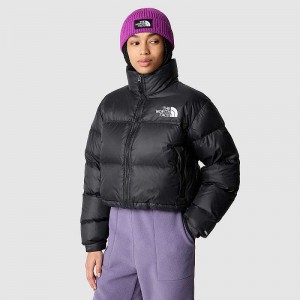 Women's The North Face Nuptse Down Jackets Black | Malaysia-0319587