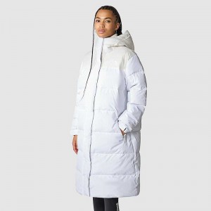 Women's The North Face Nuptse Parka White / White | Malaysia-9145378