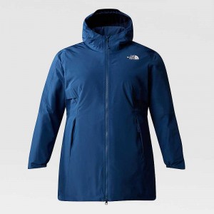 Women's The North Face Plus Size Hikesteller Parka Blue | Malaysia-0847253