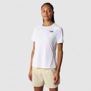 Women's The North Face Summit High Trail Run T Shirts Yellow | Malaysia-8039145