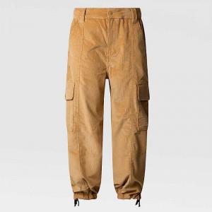 Women's The North Face Utility Cord Pants Khaki | Malaysia-8235470