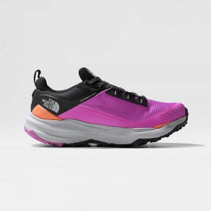 Women's The North Face VECTIV™ Exploris II Hiking Shoes Purple Green Flower / Black | Malaysia-8934612