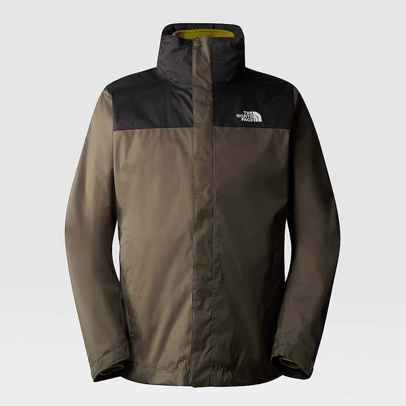 Men's The North Face Evolve II Triclimate® 3 In 1 Jackets Grey Brown Green | Malaysia-9405217