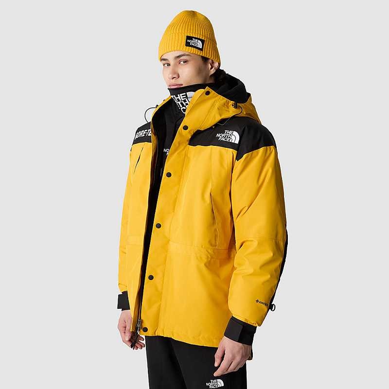 Men's The North Face GORE-TEX® Mountain Guide Down Jackets Gold / Black | Malaysia-3965281