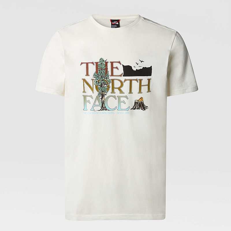 Men\'s The North Face Graphic T Shirts White | Malaysia-7458063