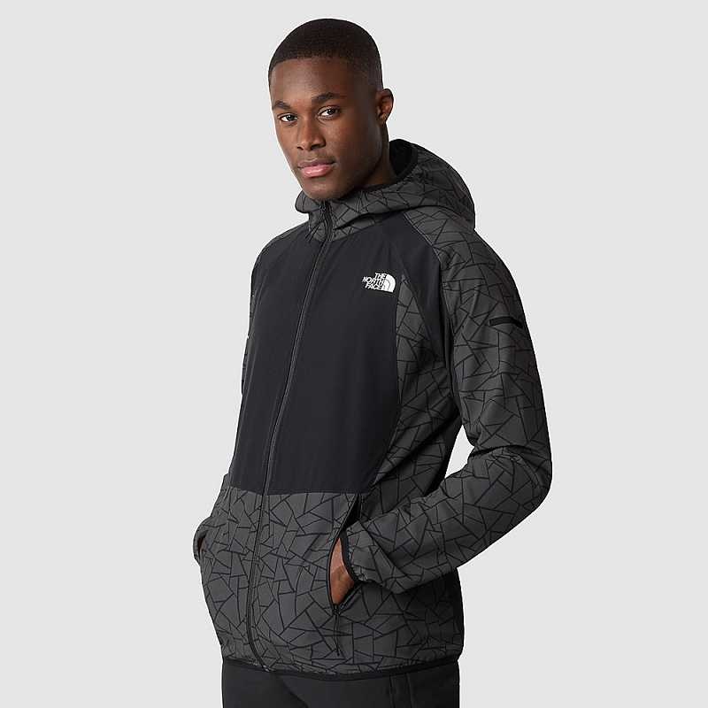 Men\'s The North Face Mountain Athletics Lab Full-Zip Windbreaker Black / Black | Malaysia-8021537