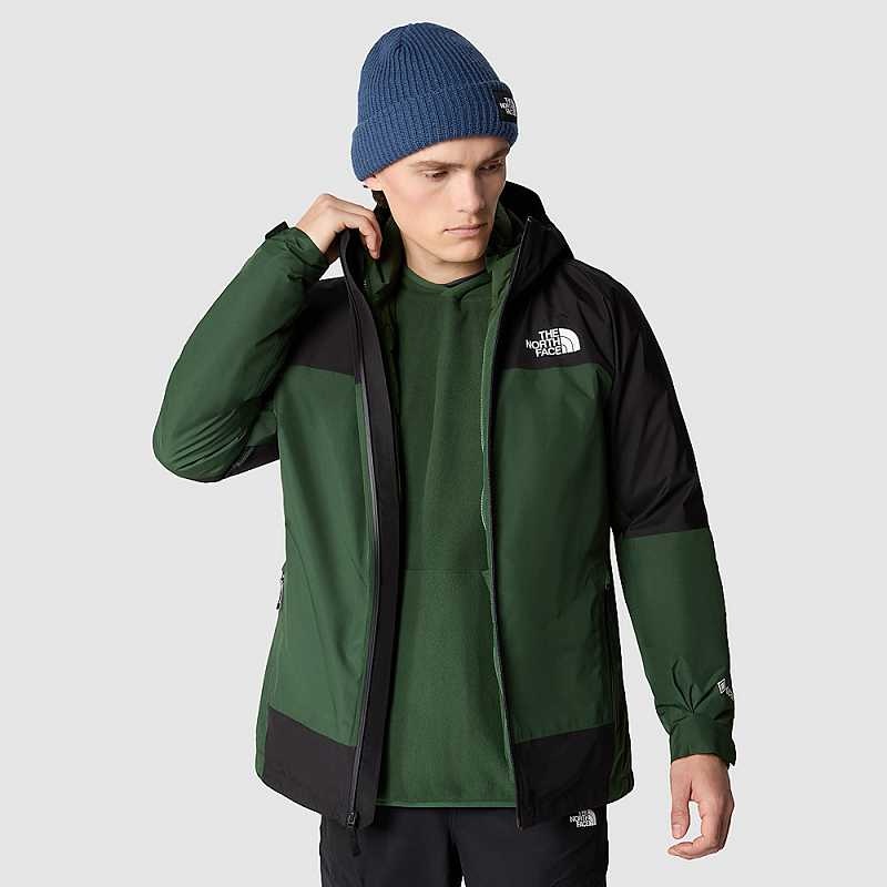 Men's The North Face Mountain Light Triclimate GORE-TEX® 3 In 1 Jackets Deep Green / Black | Malaysia-4501398