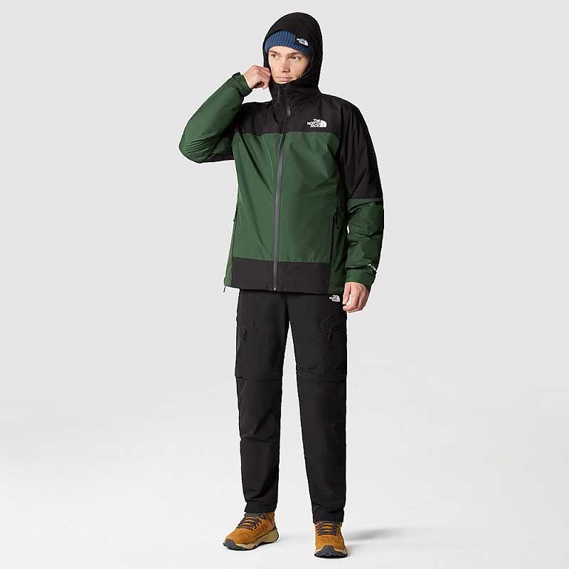 Men's The North Face Mountain Light Triclimate GORE-TEX® 3 In 1 Jackets Deep Green / Black | Malaysia-4501398