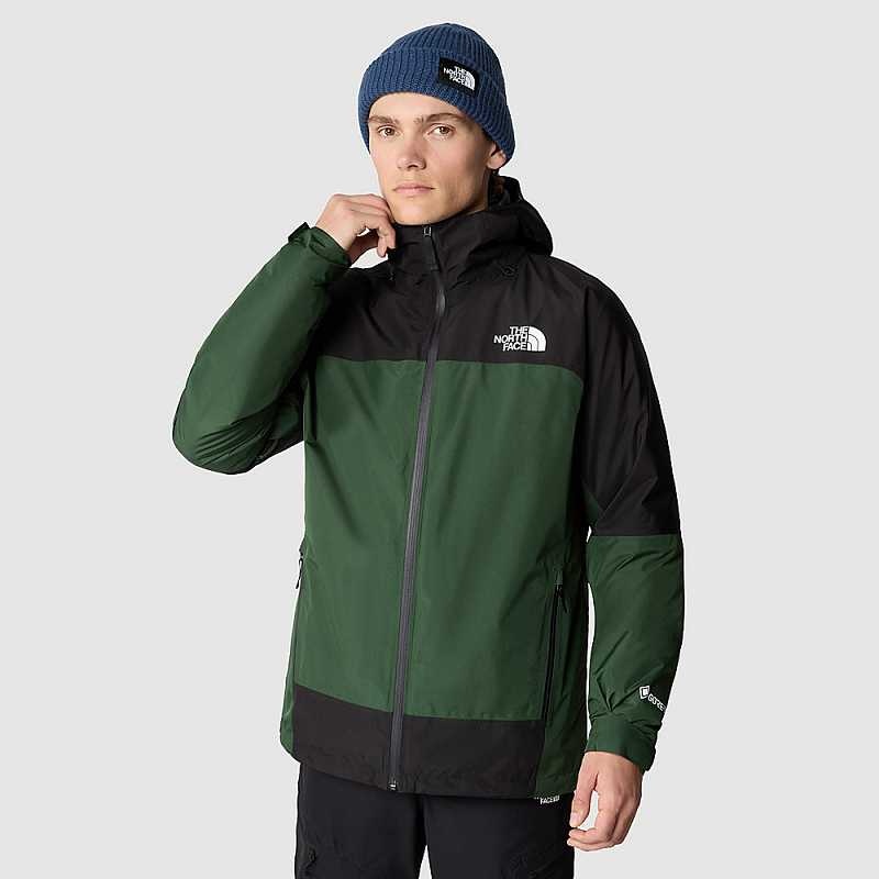 Men\'s The North Face Mountain Light Triclimate GORE-TEX® 3 In 1 Jackets Deep Green / Black | Malaysia-4501398