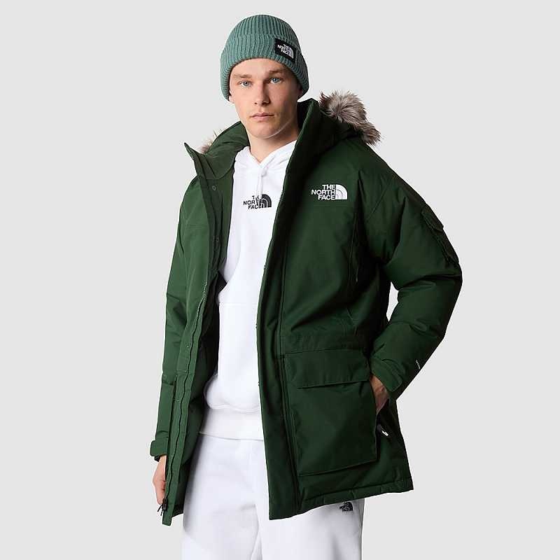 Men's The North Face Recycled Down Jackets Deep Green | Malaysia-2387509