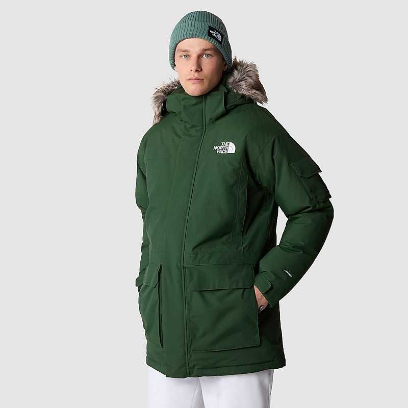 Men\'s The North Face Recycled Down Jackets Deep Green | Malaysia-2387509