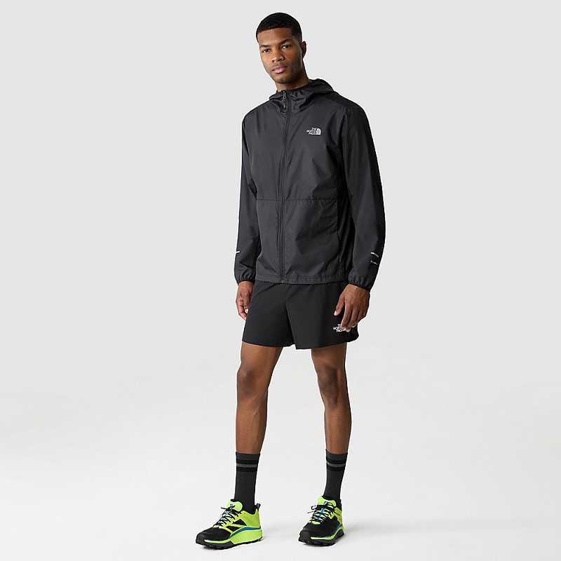 Men's The North Face Run Wind Windbreaker Black | Malaysia-0394528